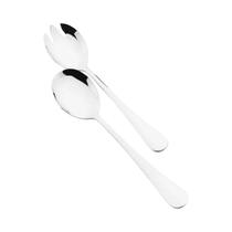 Conjunto De Talheres De Aço Inoxidável Garfo Colher Para Salada 2 Peças Talheres De Jantar