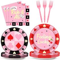 Conjunto de talheres de festa CHUNNIN Casino Las Vegas para 24 convidados Conjunto de talheres de festa CHUNNIN Casino Las Vegas para 24 convidados