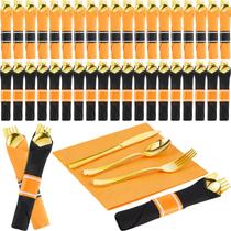 Conjunto de talheres de plástico descartáveis Lasnten Halloween 50 unidades Conjunto de talheres de plástico descartáveis Lasnten Halloween 50 unidades