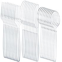 Conjunto de talheres de plástico Liacere 360PCS (150 garfos, 150 colheres, 60 facas)