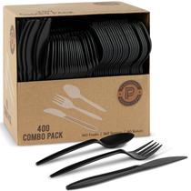 Conjunto de talheres de plástico PLASTICPRO 400 unidades em cores variadas Conjunto de talheres de plástico PLASTICPRO 400 unidades em cores variadas