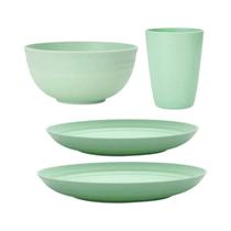 Conjunto De Talheres De Plástico Reutilizáveis Para Jantar E Sobremesa, Tigela E Copo, 4, 16, 32