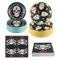 Conjunto de talheres descartáveis Hpscdyo Day of the Dead 180 unidades