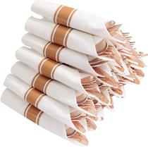 Conjunto de talheres descartáveis Supernal Rose Gold, 30 pacotes