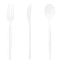 Conjunto de talheres descartáveis Supernal White 180PCS