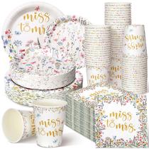 Conjunto de talheres descartáveis Zhehao Miss to Mrs. Bridal Shower