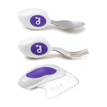 Conjunto de talheres doddl, garfo ergonômico, colher e faca 1-3Y Conjunto de talheres doddl, garfo ergonômico, colher e faca 1-3Y