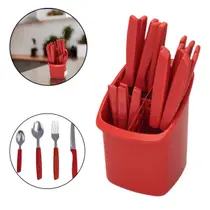 Conjunto De Talheres E Suporte De Mesa 25pcs Faqueiro Conjunto De Talheres E Suporte De Mesa 25pcs Faqueiro