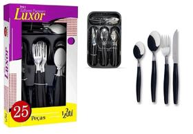 Conjunto De Talheres Faqueiro De Inox Com 24 Peças e Gaveteiro Colors