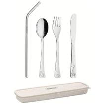 Conjunto de Talheres Infantil Tramontina 66970/040 5 Peças com Estojo