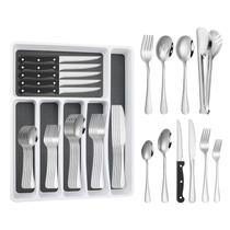 Conjunto de talheres Izurok 53 peças para 8 com organizador de gavetas
