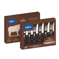 Conjunto de Talheres Jumbo Para Churrasco 12 Peças - Brinox Conjunto de Talheres Jumbo Para Churrasco 12 Peças - Brinox