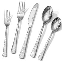 Conjunto de talheres KINGSTONE Hammered 18/10 em aço inoxidável de 20 peças
