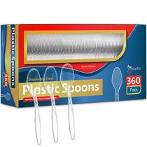 Conjunto de talheres Munfix 360 Clear Plastic Spoons Heavy Duty