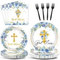 Conjunto de talheres Naozinebi God Bless Baptism First Comunion