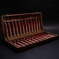 Conjunto de Talheres Ouro e Prata - 24 peças