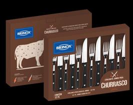 Conjunto De Talheres Para Churrasco Brinox Jumbo 12 Peças