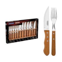 Conjunto de Talheres para Churrasco Jumbo Inox - 12 Peças - Tramontina - Conjunto de Talheres para Churrasco Jumbo Inox - 12 Peças - Tramontina -