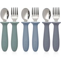 Conjunto de Talheres para Crianças VITEVER 6 Peças com Cabo de Silicone Conjunto de Talheres para Crianças VITEVER 6 Peças com Cabo de Silicone
