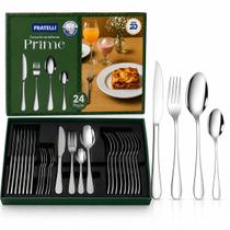 Conjunto de Talheres Prime Inox, 24 Peças, Aço Inoxidável, Prata Conjunto de Talheres Prime Inox, 24 Peças, Aço Inoxidável, Prata