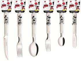 Conjunto de Talheres Simonaggio Disney - Minnie e Mickey - 36 Pçs