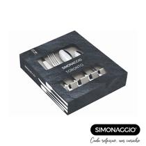 Conjunto de Talheres Toronto Simonaggio 24 Peças em Aço Inox