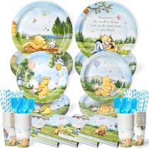Conjunto de talheres Vistico 300 unidades Winnie Bear Baby Shower