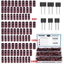 Conjunto de tambores de lixar Sunxeke 210 peças com mangas de óxido de alumínio