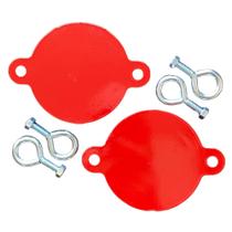 Conjunto de tampas de conexão para bombeiros RepelFire Alumínio Vermelho