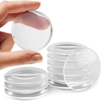 Conjunto de tampas de parede e porta com 10 amortecedores de borracha transparente