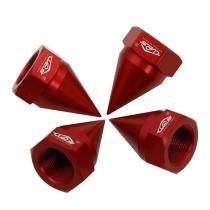 Conjunto de Tampas de Porca Hexagonal para Cubo de Roda 24mm Vermelho Hobby FLMLF Conjunto de Tampas de Porca Hexagonal para Cubo de Roda 24mm Vermelho Hobby FLMLF