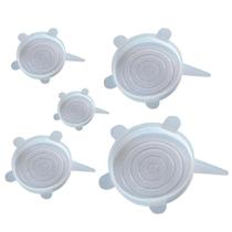 Conjunto de Tampas de Silicone - 5 Peças - Paramount Conjunto de Tampas de Silicone - 5 Peças - Paramount
