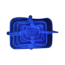 Conjunto De Tampas De Silicone Universal 6 Peças: Coberturas Herméticas Para Tigelas Redondas E Conjunto De Tampas De Silicone Universal 6 Peças: Coberturas Herméticas Para Tigelas Redondas E