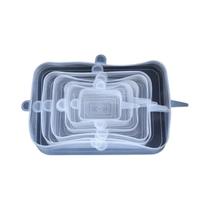 Conjunto De Tampas De Silicone Universal 6 Peças Para Manter Fresco, Para Tigelas Redondas E Conjunto De Tampas De Silicone Universal 6 Peças Para Manter Fresco, Para Tigelas Redondas E