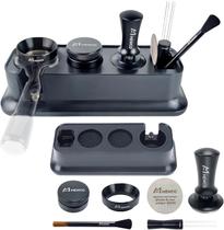 Conjunto de tamper station e distribuidor de café Espresso, pacote com 7 unidades de 51 mm