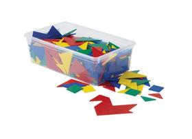 Conjunto de Tangrams Hand2mind de Plástico (32 Peças) - Quebra-Cabeças Matemáticos