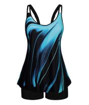 Conjunto de Tankini Arolina Controle de Barriga Azul XL Conjunto de Tankini Arolina Controle de Barriga Azul XL