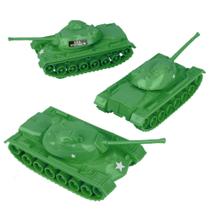Conjunto de tanques de brinquedo TimMee M48 Patton, escala 1:48, 3 peças, verde para crianças Conjunto de tanques de brinquedo TimMee M48 Patton, escala 1:48, 3 peças, verde para crianças