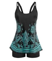 Conjunto de tanquínis femininos Tummy Control Swimsuit Arolina, tamanho grande, 16 W