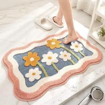 Conjunto De Tapete De Banheiro De Pelúcia De Microfibra Rosa Suave Antiderrapante Absorvente Tapete