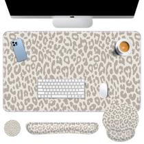 Conjunto de Tapete de Mesa Arttown Leopardo 90 x 40 cm Ergonômico 4 em 1 Conjunto de Tapete de Mesa Arttown Leopardo 90 x 40 cm Ergonômico 4 em 1