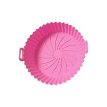 Conjunto de Tapete e Bandeja de Silicone para Fritadeira a Ar - Design Moderno Rosa Conjunto de Tapete e Bandeja de Silicone para Fritadeira a Ar - Design Moderno Rosa