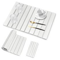 Conjunto de Tapete para Secar Louça tdcokhe 61x41 cm Absorvente Branco Conjunto de Tapete para Secar Louça tdcokhe 61x41 cm Absorvente Branco