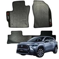Conjunto De Tapetes 3 Unidades Para Carro Toyota Corolla Cross 2021 2022 2023 2024 Antiodor Novo