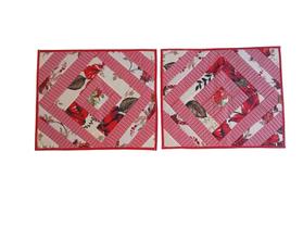 Conjunto de Tapetes Artesanais em Retalhos Sortidos