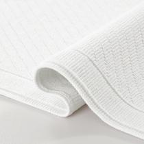 Conjunto de tapetes de banheiro Arkwright 100% algodão de alta absorção branco