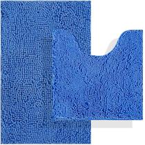 Conjunto de tapetes de banheiro BOANKODU Absorbent Chenille antiderrapante (2 unidades) Conjunto de tapetes de banheiro BOANKODU Absorbent Chenille antiderrapante (2 unidades)