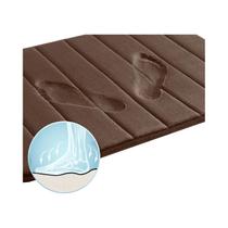 Conjunto De Tapetes De Banheiro De Espuma Viscoelástica Extra Macia Bege Antiderrapante Absorvente