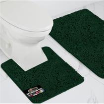 Conjunto de tapetes de banheiro GORILLA GRIP Soft Chenille 2 peças Hunter
