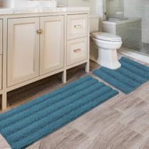 Conjunto de tapetes de banheiro H.VERSAILTEX Ultra Thick Absorvente de Água Conjunto de tapetes de banheiro H.VERSAILTEX Ultra Thick Absorvente de Água